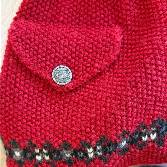 Vintage Lauren Ralph Lauren Red Wool Knit Sweater - Picture 4 of 6